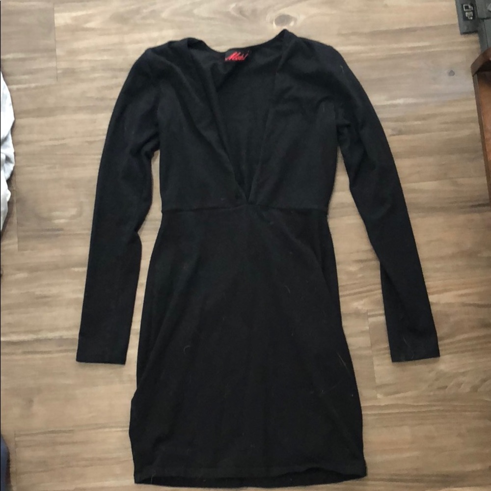 Black mini dress